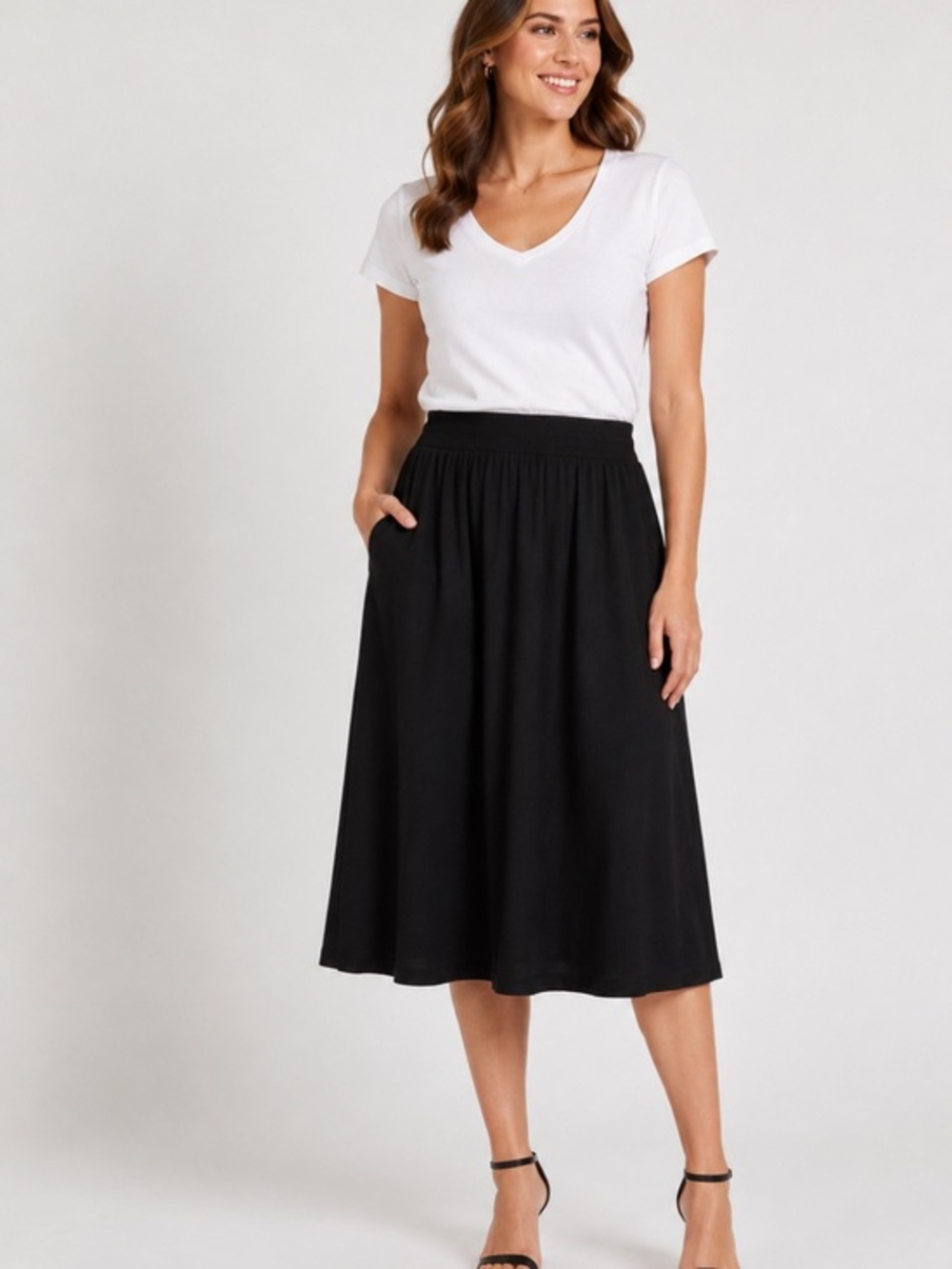 Victor Classic Black Women's A-Line Skirt size 12